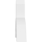 Ekena Millwork Archdale Architectural Grade PVC Gable Bracket, 36"W x 18"H x 4"D x 4"F, 12/12 Pitch GBP036X18X0404ARC00 - alternate 3